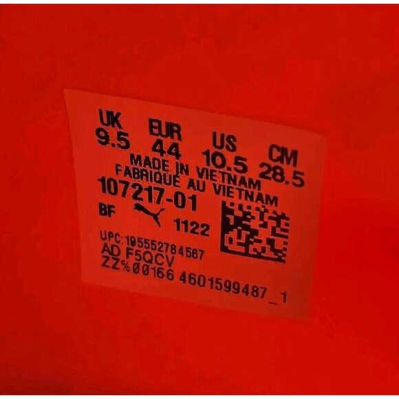 Puma Men's Vibrant Orange Athletic Cleats - Picture 10 of 11